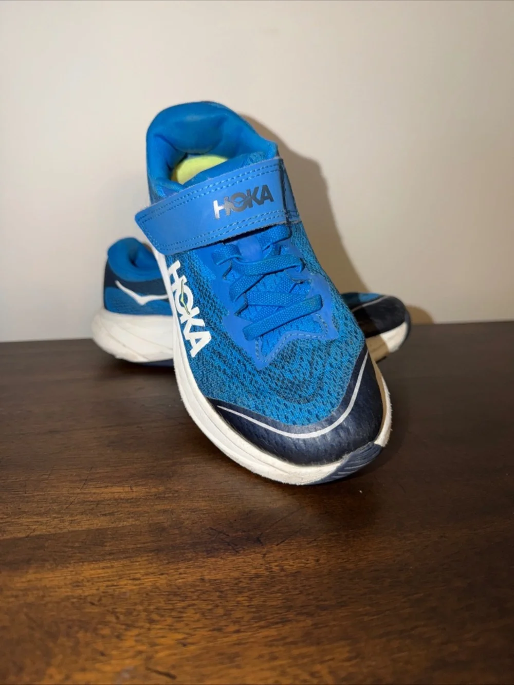 HOKA Rincon 4 Little Kids Size 1 Blue Running Shoes